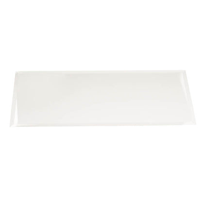 Rectangle Mirror Glass Bevelled Plate Pack2 Silver(40x15cmH)