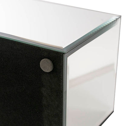 Mirror Glass Rectangle Platform Riser Silver (40x15x15cmH)