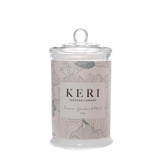 Scented Jar Candle Eden Summer Garden & Mint 200g (8x15cmH)