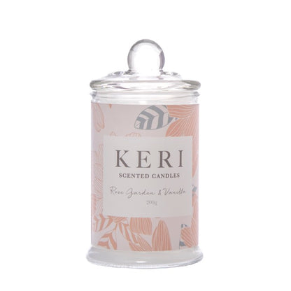 Scented Jar Candle Eden Rose Garden & Vanilla 200g (8x15cmH)