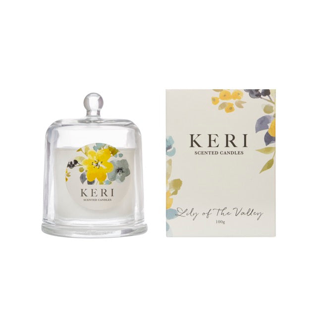 Scented Cloche Candle Carnival Lily of Valley 100g (9x12cmH)