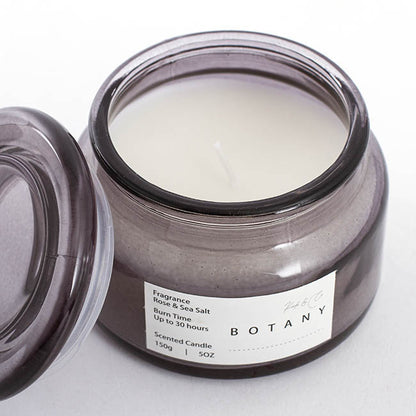 Scented Candle Botany Jar Rose & Sea Salt 150g (10x8cmH)