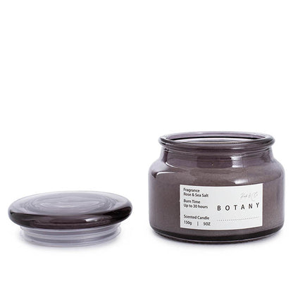 Scented Candle Botany Jar Rose & Sea Salt 150g (10x8cmH)