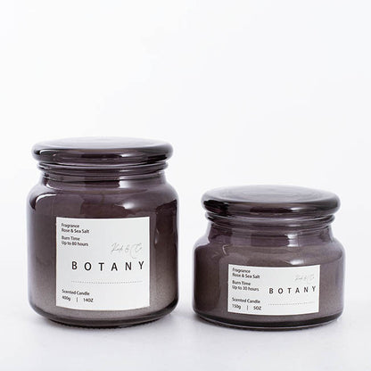 Scented Candle Botany Jar Rose & Sea Salt 150g (10x8cmH)