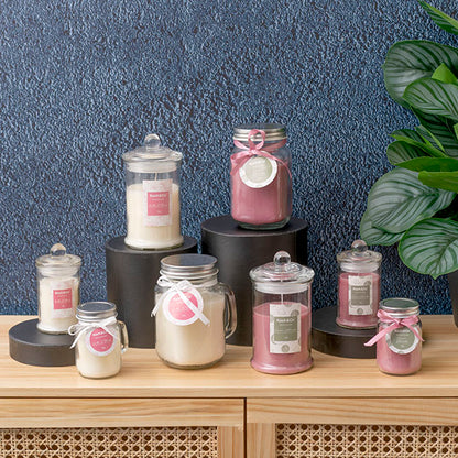 Scented Bonnie Jar Candle Vanilla Tuberose 220g (8x14.5cmH)