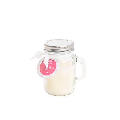Scented Mason Jar Candle Ivory Vanilla Tuberose 80g (6x8cmH)