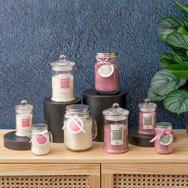 Scented Mason Jar Candle Ivory Vanilla Tuberose 80g (6x8cmH)