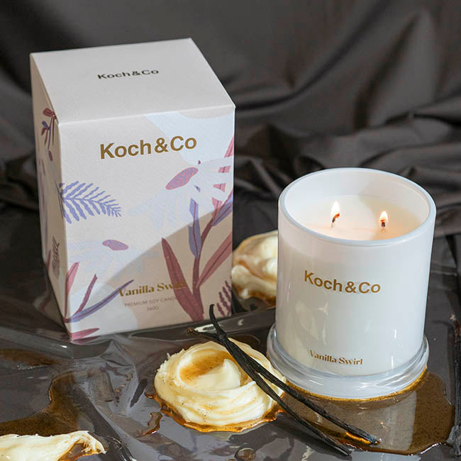 Fragrance Soy Candle Leisure Vanilla Swirl (10x14.5cmH) 360g