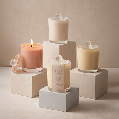 Scented Jolly Candle Jar Beige (8.2x9.2cmH) 200g