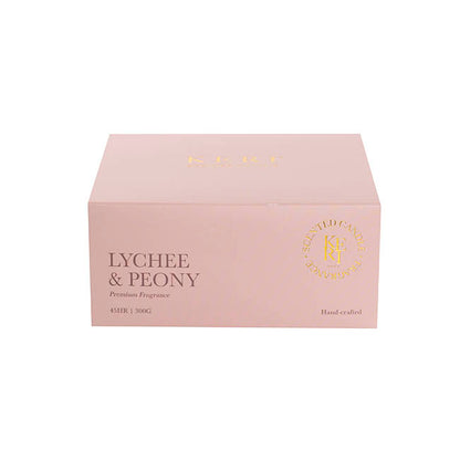 Scented Candle Indulgence 3-Wick Lychee & Peony 300g