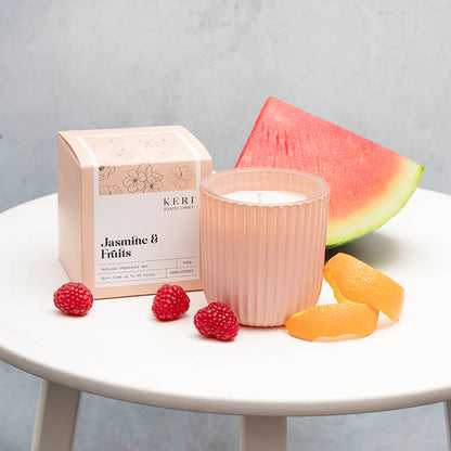 Scented Candle Evelyn III Jasmine & Fruits (9x9cmH) 240g