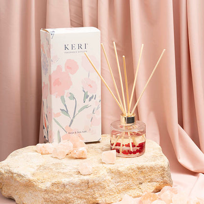 Fragrance Diffuser Floral Rose & Sea Salt 100ml