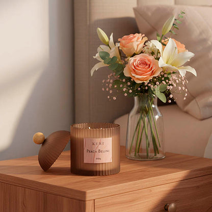 Scented Candle Alder & Pine Collection Peach Bellini 440g