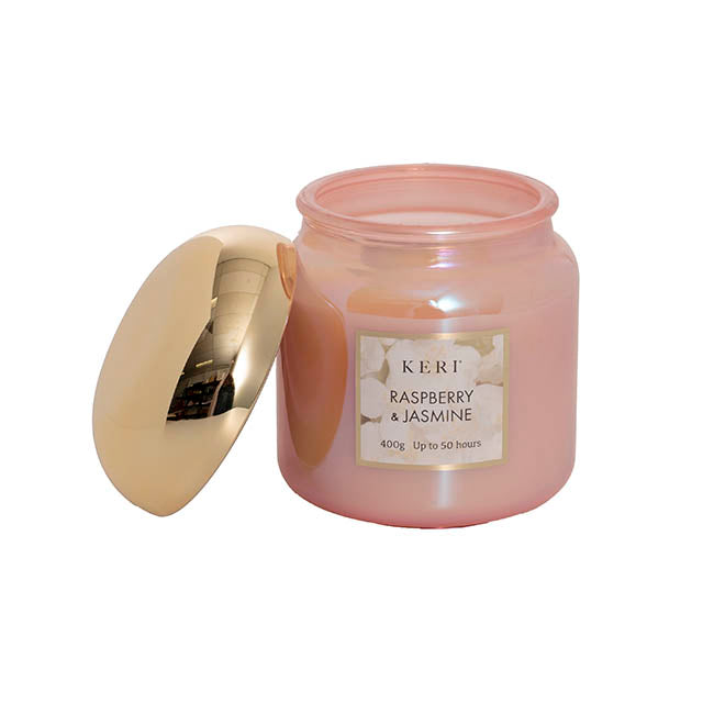 Scented Candle Lumi Collection Raspberry & Jasmine 395g