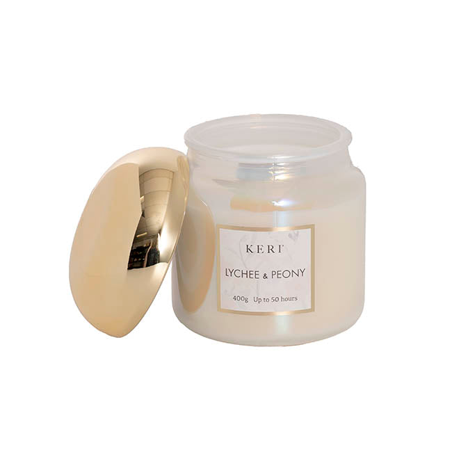 Scented Candle Lumi Collection Lychee & Peony 395g
