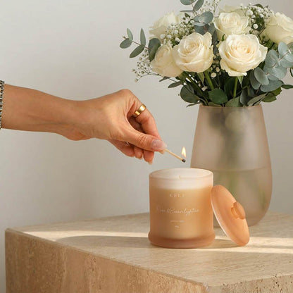 Scented Candle Sunhouse Rose & Eucalypus 370g