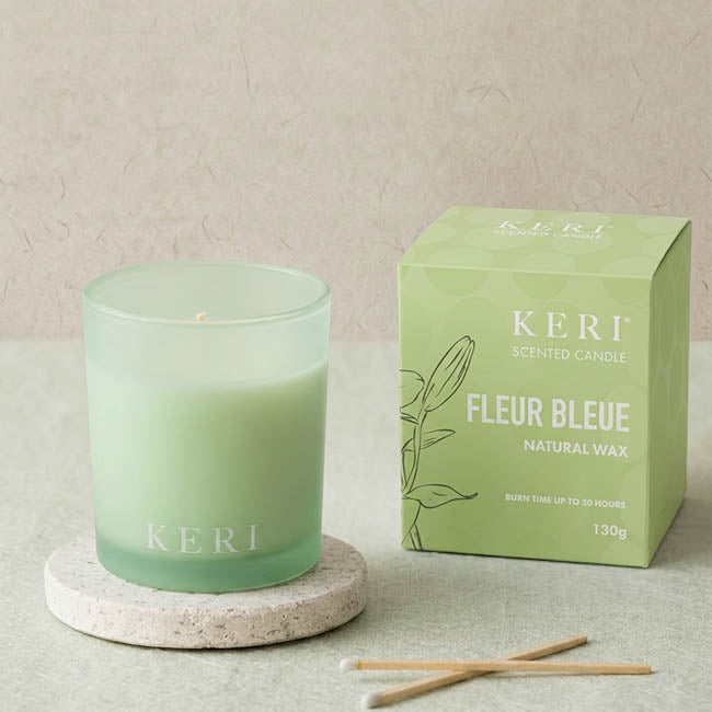 Scented Candle Palm Land Fleur Bleue 130g