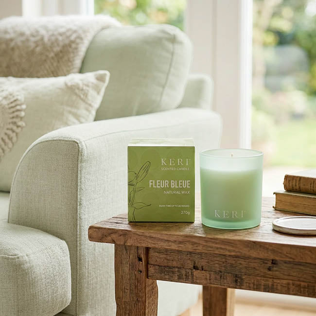 Scented Candle Palm Land Fleur Bleue 270g