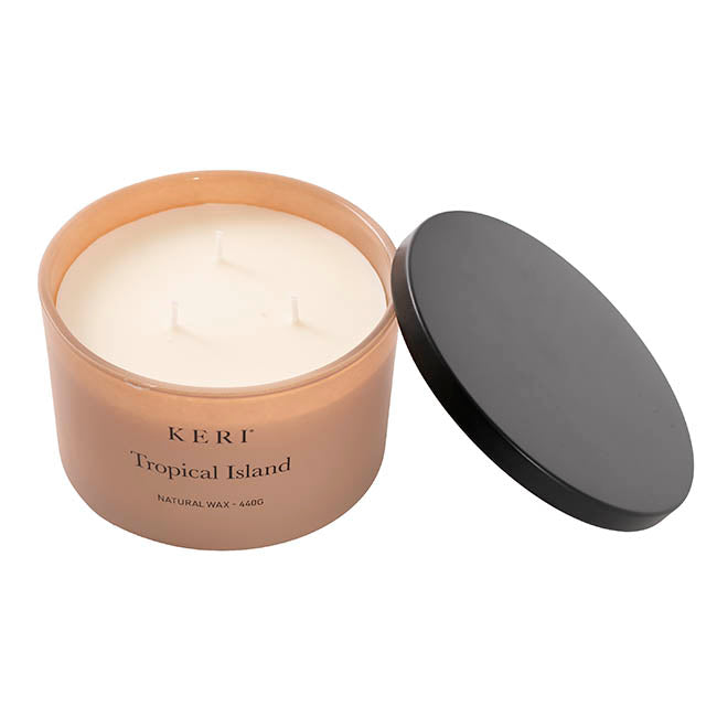Scented Candle Leisure Large 3 Wicks Tropical Island 440g