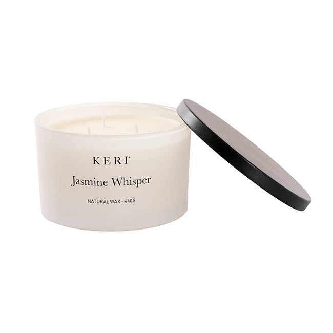 Scented Candle Leisure Large 3 Wicks Jasmine Whisper 440g