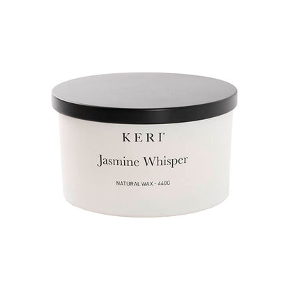 Scented Candle Leisure Large 3 Wicks Jasmine Whisper 440g
