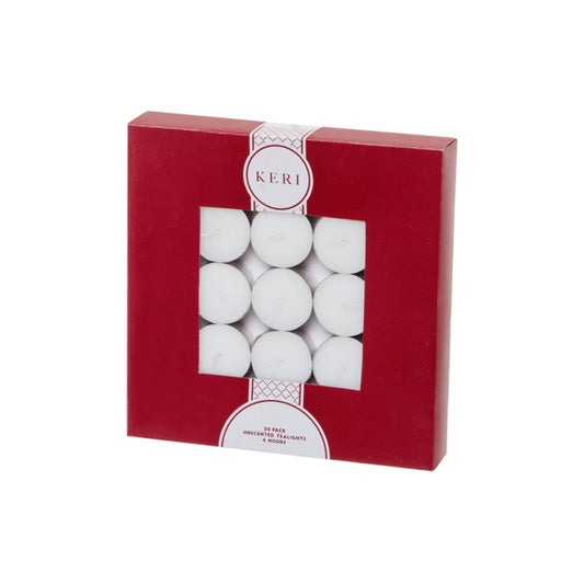 Tealight Event Candle 4 Hour 50 Bulk Pack White (38mmx17mmH)