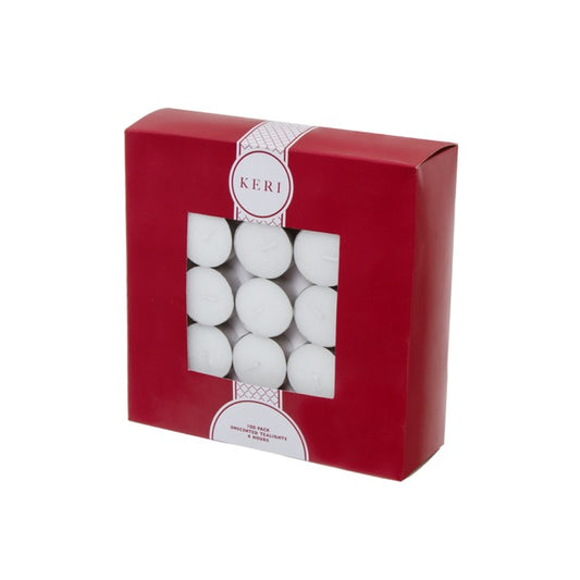 Tealight Event Candle 4 Hour 100 Bulk Pack White (38x13mmH)