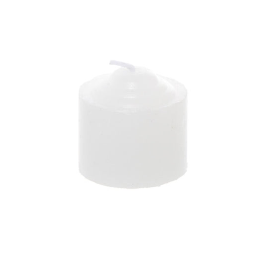 Votive Event Candle 8 Hour Bulk Pack 12 White (3.7x3.8cmH)