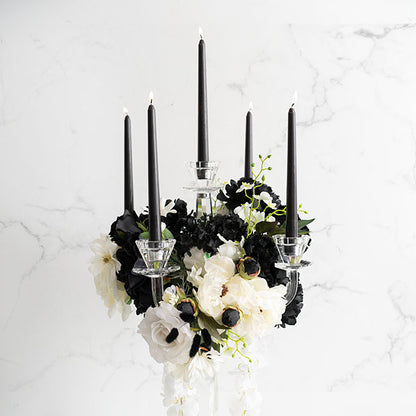 Taper Dinner Candle Pack 6 Black (2cm x 25cmH)