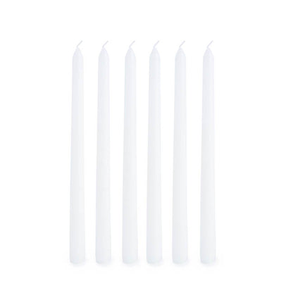 Taper Dinner Candle Pack 6 White (2cm x 25cmH)