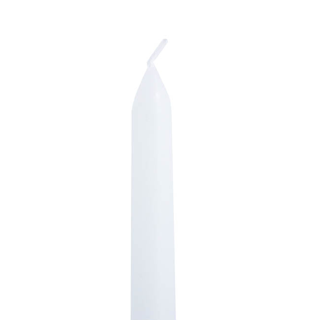 Taper Dinner Candle Pack 6 White (2cm x 25cmH)