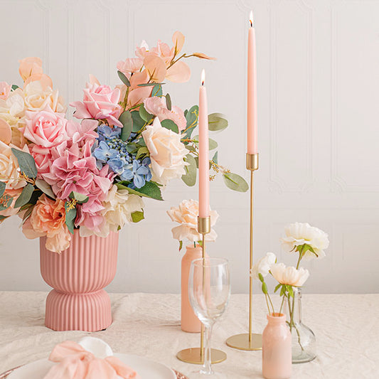 Signature Taper Dinner Candle Pack 2 Pale Pink (2x25cmH)