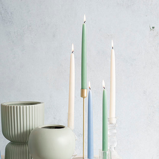 Signature Taper Dinner Candle Pack 2 Pale Sage (2x25cmH)