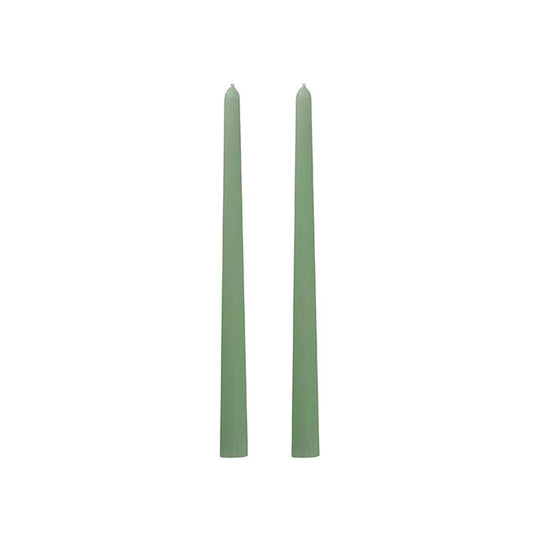 Signature Taper Dinner Candle Pack 2 Pale Sage (2x25cmH)