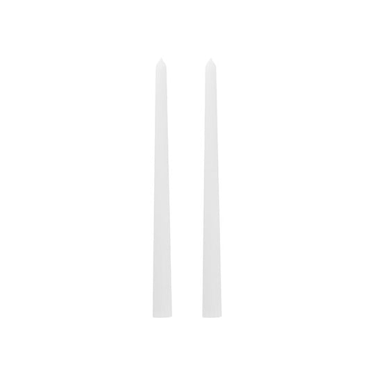 Signature Taper Dinner Candle Pack 2 White (2x25cmH)