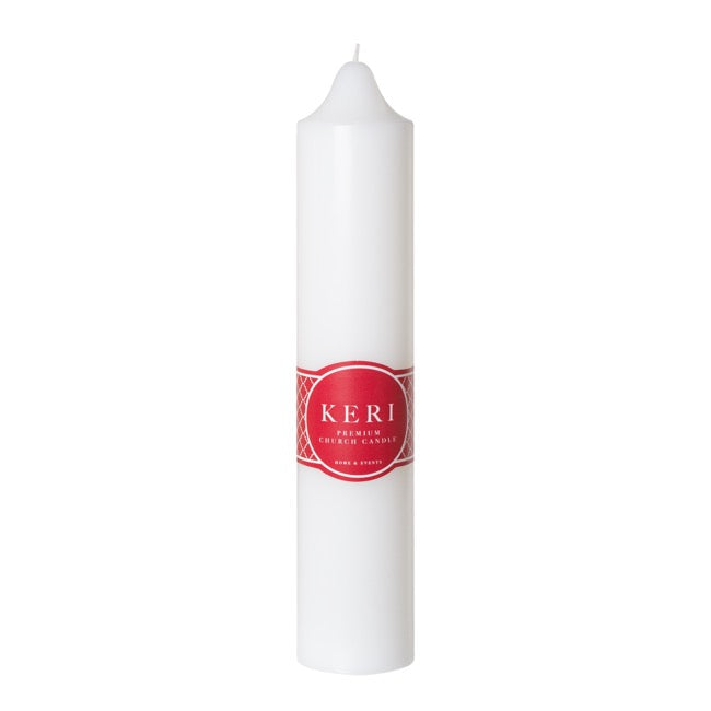 Church Pillar Candle White (5x25cmH) 62Hr