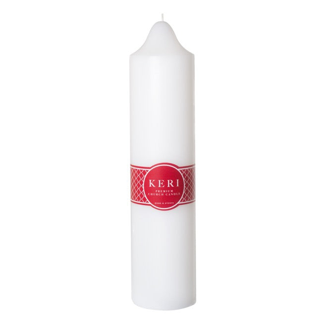 Church Pillar Candle White (7x30cmH) 150Hr