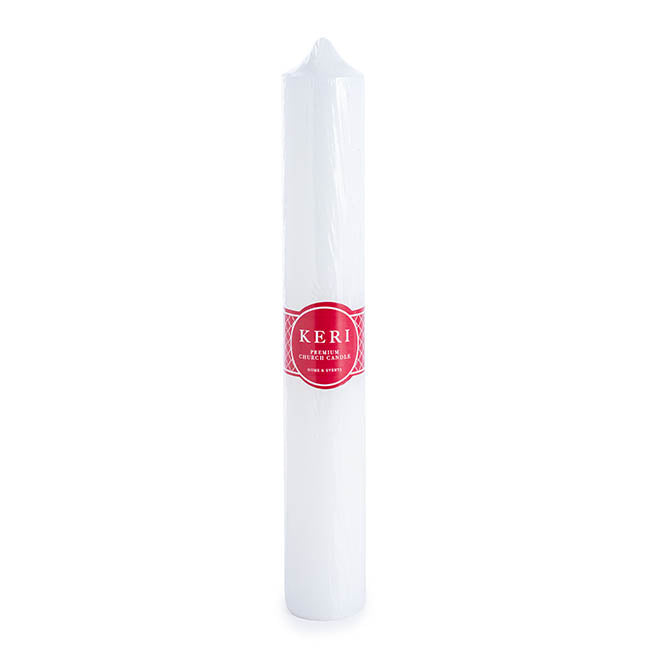 Church Pillar Candle White (7x40cmH) 180Hr