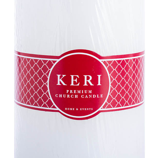 Church Pillar Candle White (10x20cmH)