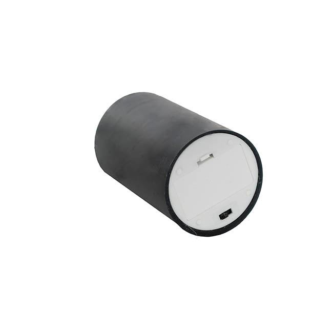 Wax LED Trueflame Flickering Pillar Candle Black (7.5X10cmH) bottom of candle