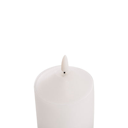 Wax LED Trueflame Flickering Pillar Candle White (7.5X20cmH) top of candle