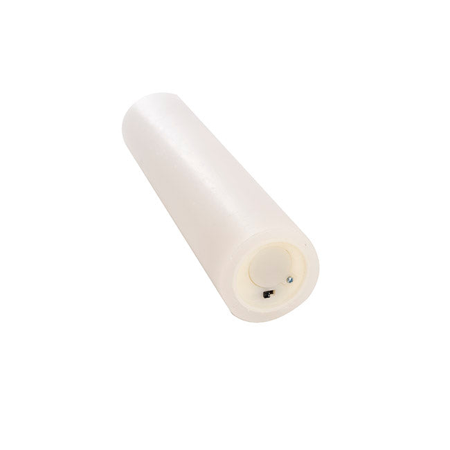 Wax LED Trueflame Flickering Pillar Candle White (5DX23cmH) bottom of candle