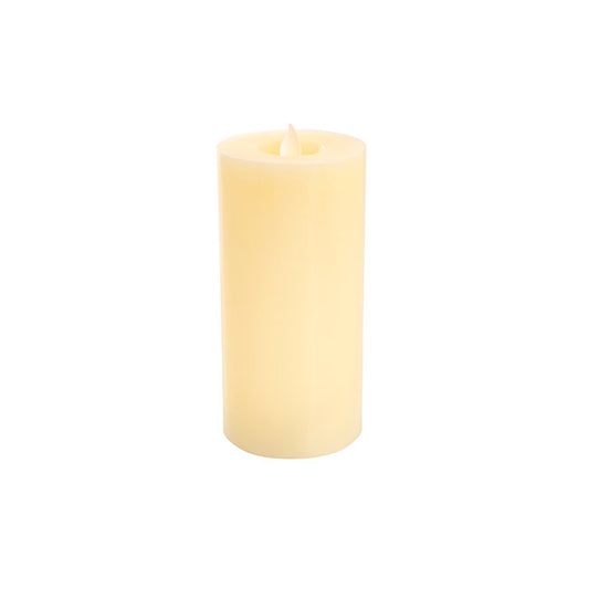 Wax LED Swing Flickering Pillar Candle Ivory (7.5Dx16cmH)