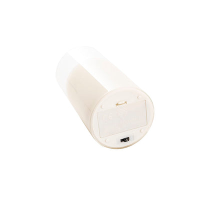 LED Glass Trueflame Flickering Event Pillar Candle 7.5x25cmH