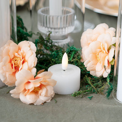 Premium Wax LED Trueflame Tealight 2PK White 4.5DX2.5cmH