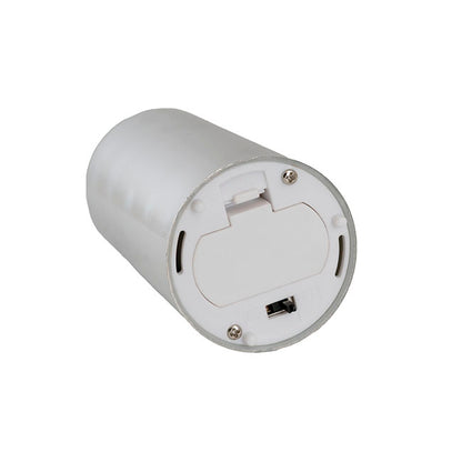 Event LED Trueflame Flickering Pillar Candle Chrome 5DX26cmH