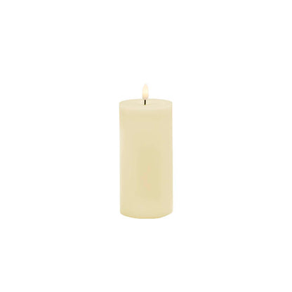 Wax LED Trueflame Event Pillar Candle Ivory (5.5x10cmH)