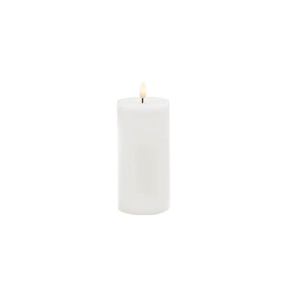 Wax LED Trueflame Event Pillar Candle White (5.5x10cmH)