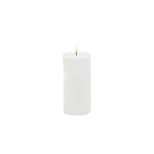 Wax LED Trueflame Event Pillar Candle White (5.5x10cmH)