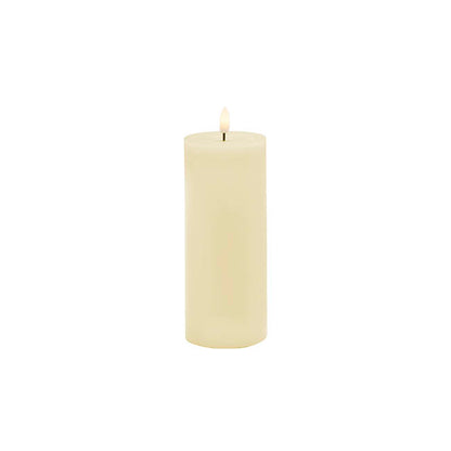 Wax LED Trueflame Event Pillar Candle Ivory (5.5x15cmH)